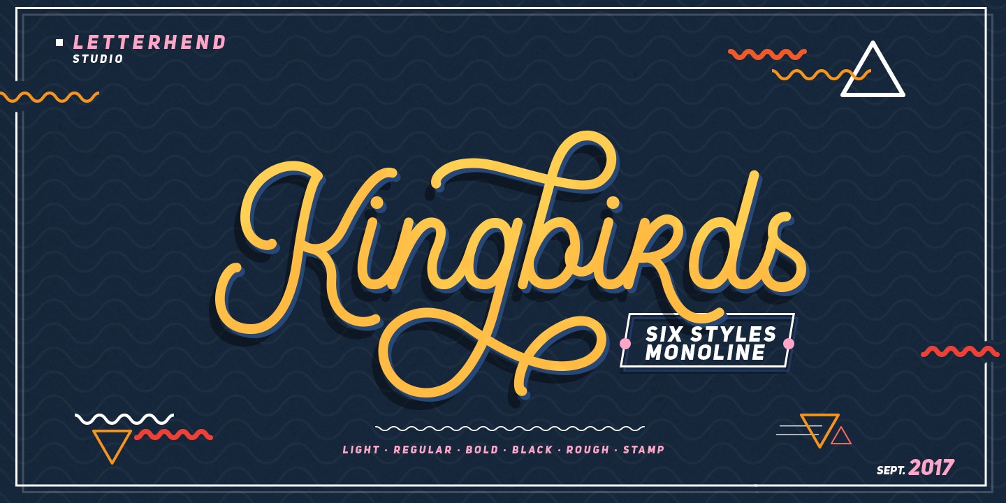 Пример шрифта Kingbirds #1